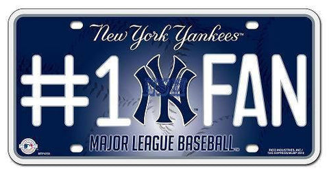 MLB New York Yankees License Plate
