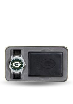NFL Green Bay Packers Watch & Wallet Gift Set