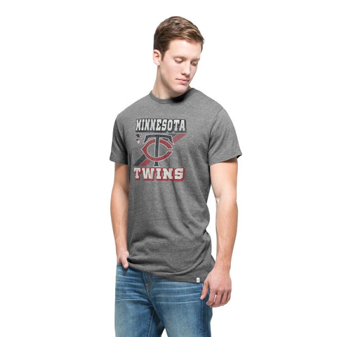 Amazing 47  Mlb Minnesota Twins Vintage Feel Logo T-Shirt