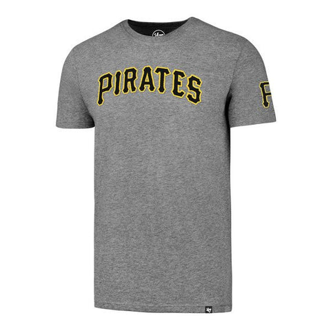 Amazing 47  MLB Pittsburgh Pirates Vintage Feel Logo T-Shirt