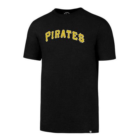 Amazing 47  MLB Pittsburgh Pirates Vintage Feel Logo T-Shirt