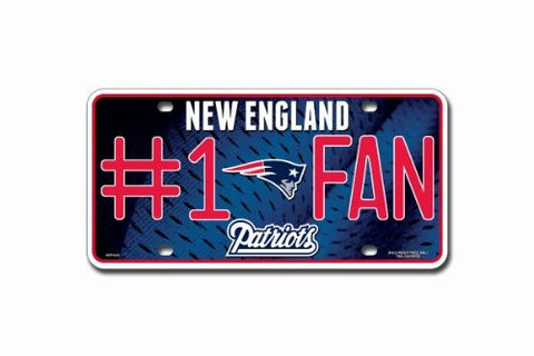 NFL New England Patriots License Plate