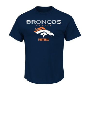 Amazing Majestic NFL Denver Broncos Logo T-Shirt
