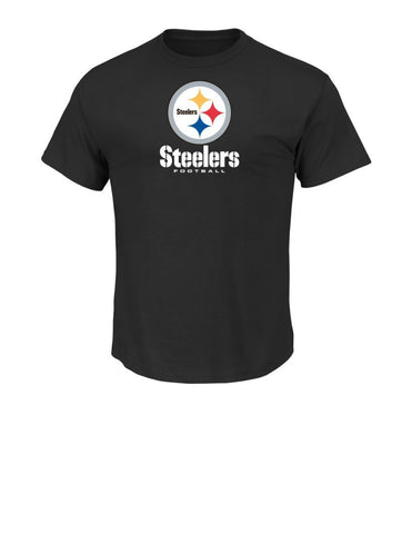 Amazing Majestic NFL Pittsburgh Steelers Logo T-Shirt