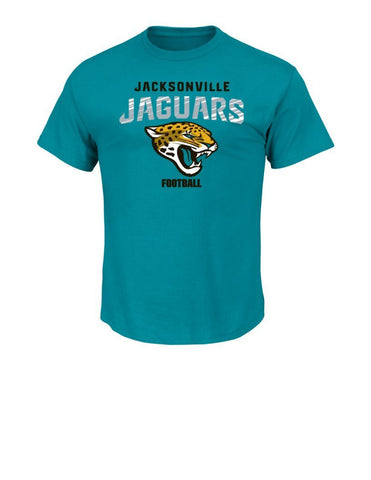 Amazing Majestic NFL Jacksonville Jaguars Logo T-Shirt