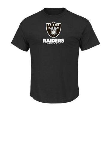 Amazing Majestic NFL Oakland Raiders Vintage  Logo T-Shirt
