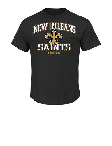 Amazing Majestic NFL New Orleans Saints Logo T-Shirt