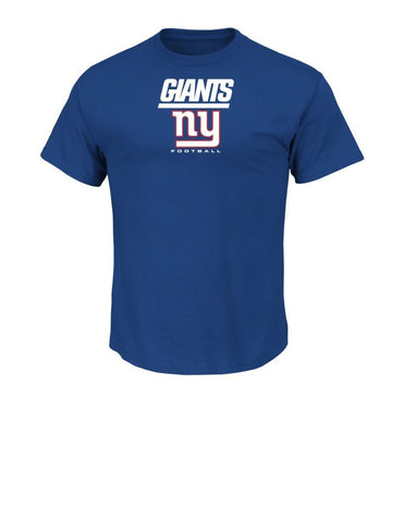 Amazing Majestic NFL New York Giants Vintage Feel Logo T-Shirt