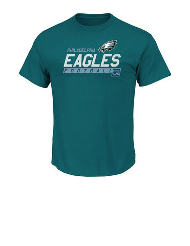 Amazing Majestic NFL Philadelphia Eagles Vintage Feel Logo T-Shirt