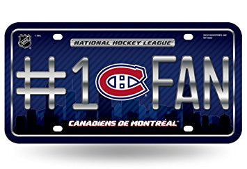 NHL Montreal Canadiens License Plate