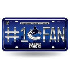 NHL Vancouver Canucks License Plate